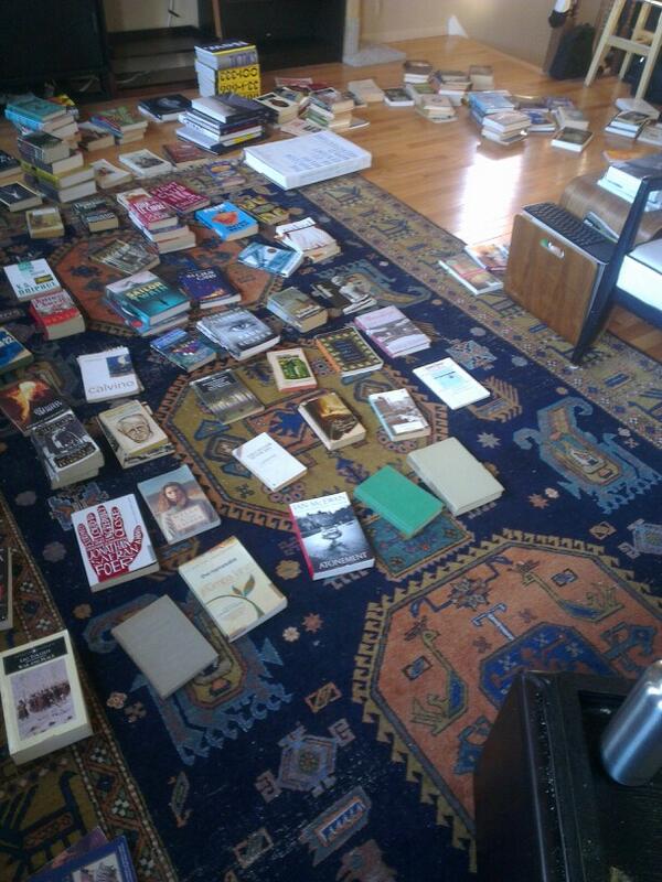 Quinquennial reorganization of books is under way….