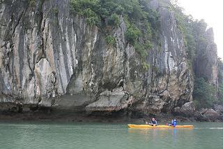 Our first stop in Vietnam was Ha Long Bay, where w…