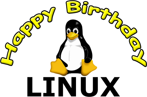 RT @Linus__Torvalds: Happy Birthday Linux ! http:/…